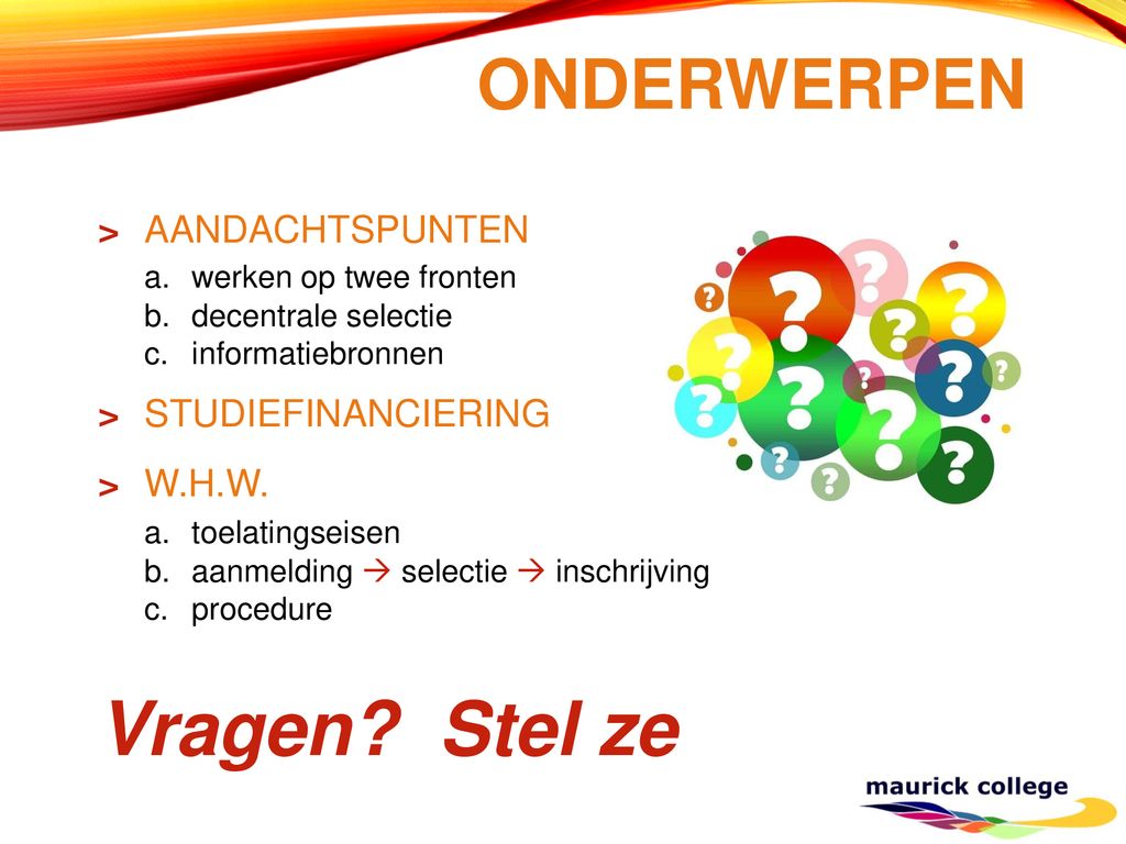 INFOAVOND VWO-6 Welkom Op Het. - Ppt Download